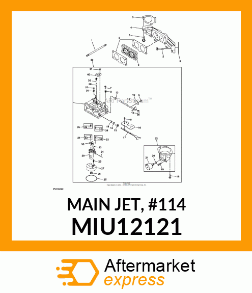 MAIN JET, #114 MIU12121