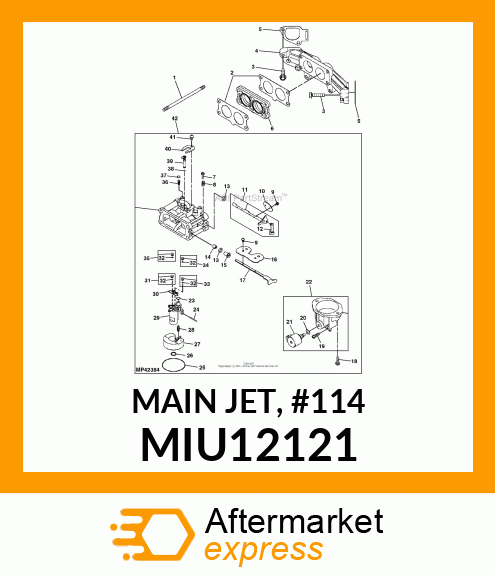 MAIN JET, #114 MIU12121