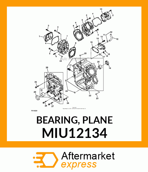 BEARING, PLANE MIU12134