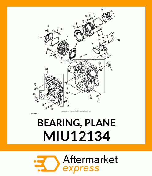 BEARING, PLANE MIU12134