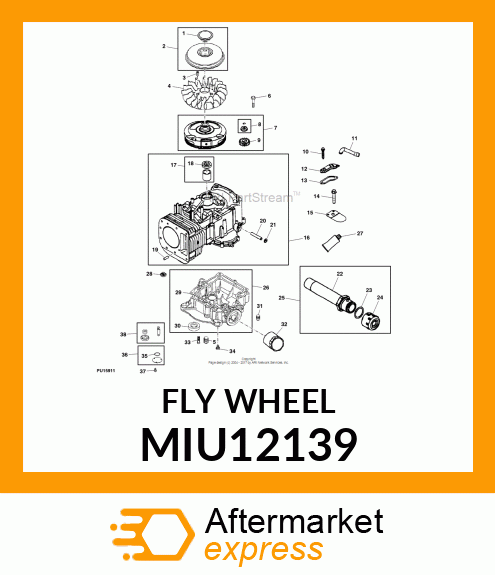 FAN, FLYWHEEL MIU12139