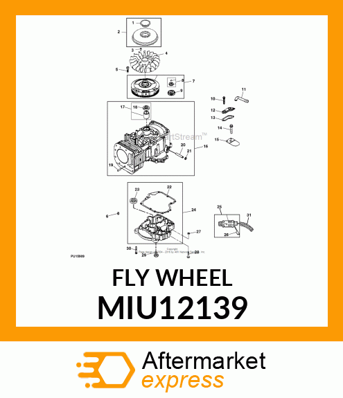 FAN, FLYWHEEL MIU12139