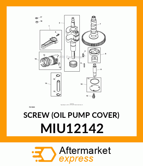 SCREW (OIL PUMP COVER) MIU12142