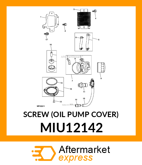 SCREW (OIL PUMP COVER) MIU12142