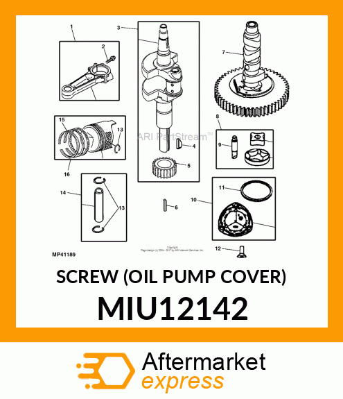 SCREW (OIL PUMP COVER) MIU12142