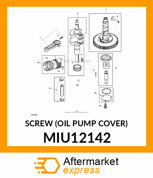 SCREW (OIL PUMP COVER) MIU12142