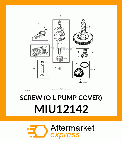 SCREW (OIL PUMP COVER) MIU12142