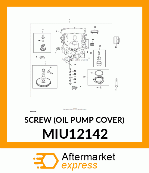 SCREW (OIL PUMP COVER) MIU12142