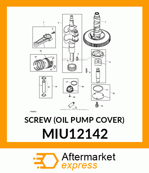 SCREW (OIL PUMP COVER) MIU12142