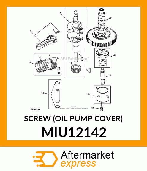 SCREW (OIL PUMP COVER) MIU12142