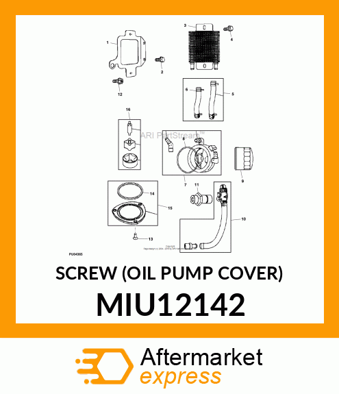 SCREW (OIL PUMP COVER) MIU12142