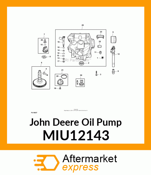 PUMP, OIL MIU12143