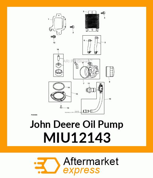 PUMP, OIL MIU12143