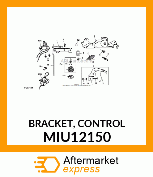 BRACKET, CONTROL MIU12150