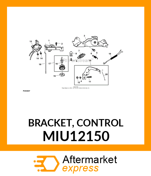 BRACKET, CONTROL MIU12150