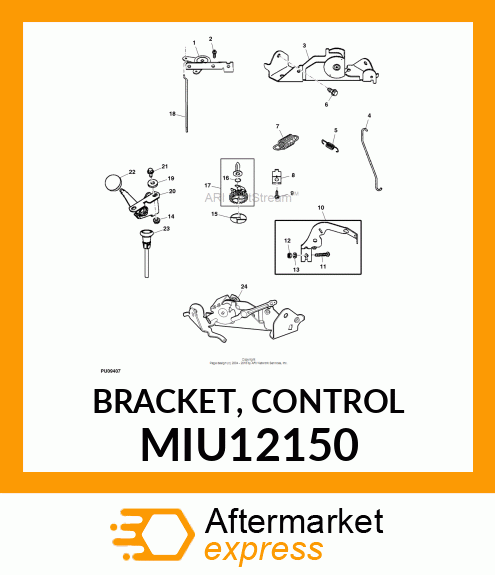 BRACKET, CONTROL MIU12150