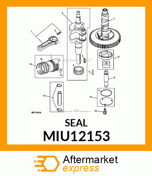 SEAL, O RING MIU12153