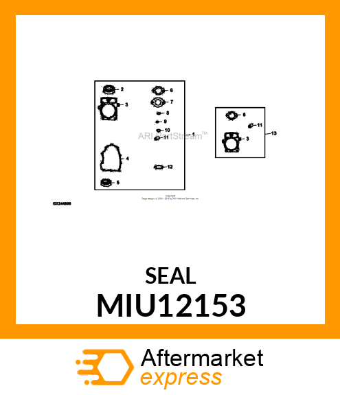 SEAL, O RING MIU12153