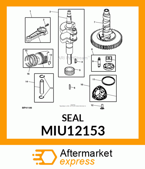 SEAL, O RING MIU12153