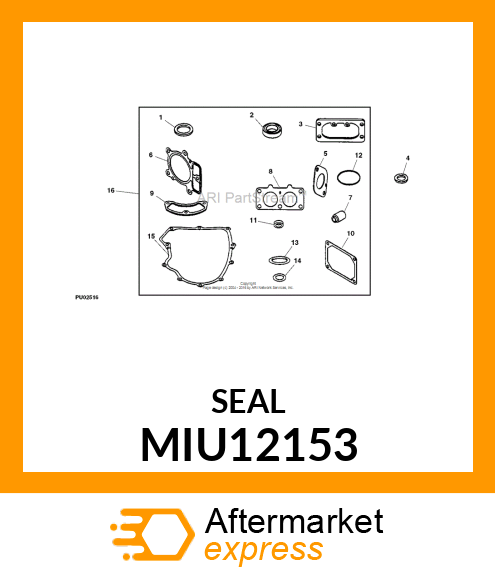 SEAL, O RING MIU12153