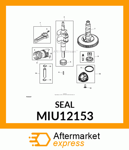 SEAL, O RING MIU12153