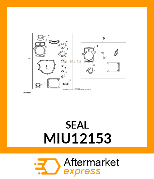 SEAL, O RING MIU12153