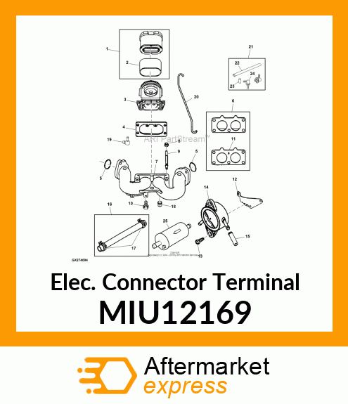 Elec. Connector Terminal MIU12169