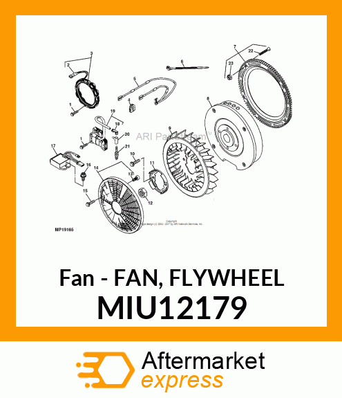 Fan - FAN, FLYWHEEL MIU12179