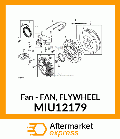 Fan - FAN, FLYWHEEL MIU12179