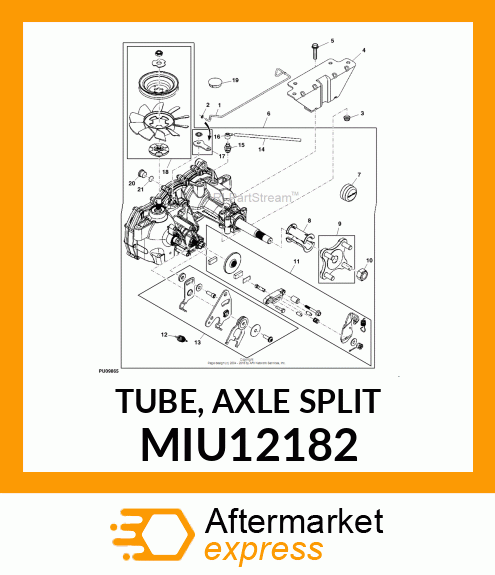 TUBE, AXLE SPLIT MIU12182