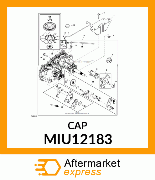 CAP, AXLE MIU12183