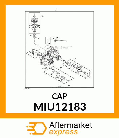 CAP, AXLE MIU12183