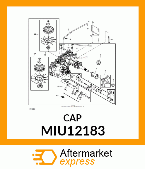 CAP, AXLE MIU12183