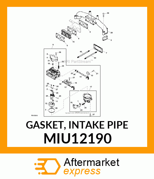 GASKET, INTAKE PIPE MIU12190