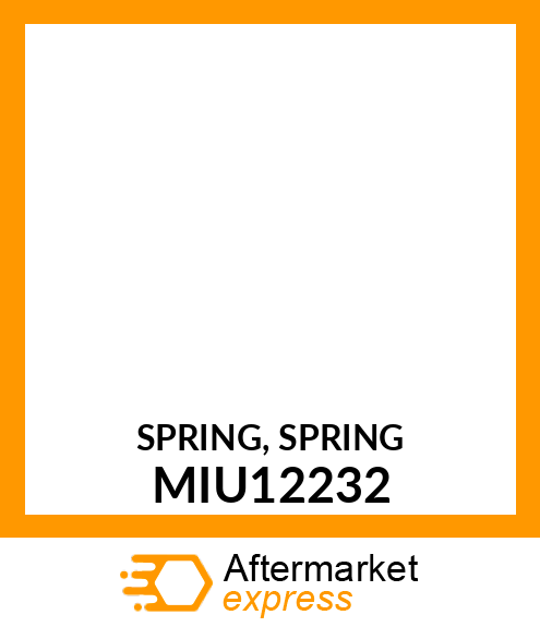 SPRING, SPRING MIU12232