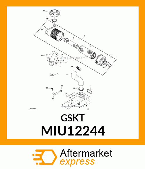 GASKET,PIPE MIU12244