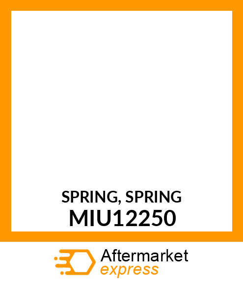 SPRING, SPRING MIU12250