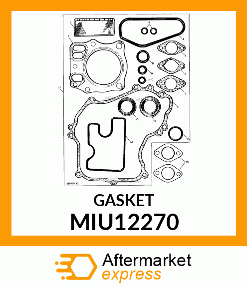 GASKET,MUFFLER MIU12270