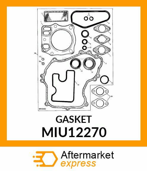 GASKET,MUFFLER MIU12270