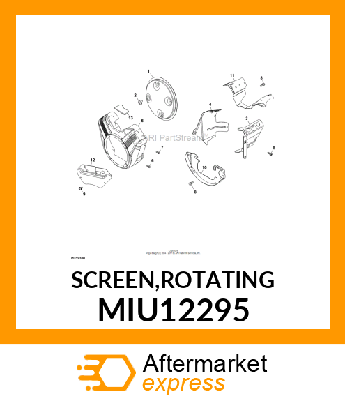 SCREEN,ROTATING MIU12295