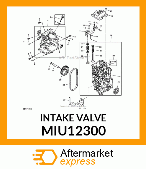 Intake Valve MIU12300