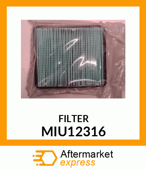 ELEMENT,AIRCLEANER(HONDA) MIU12316