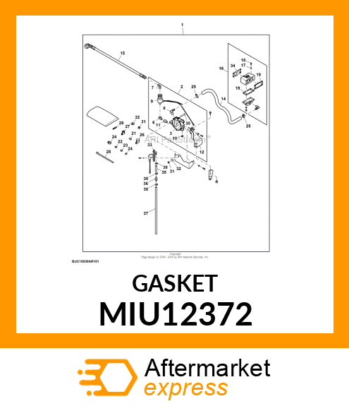 GASKET/CARBURETOR MIU12372