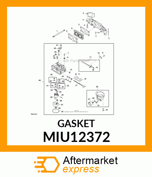 GASKET/CARBURETOR MIU12372