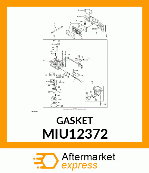 GASKET/CARBURETOR MIU12372