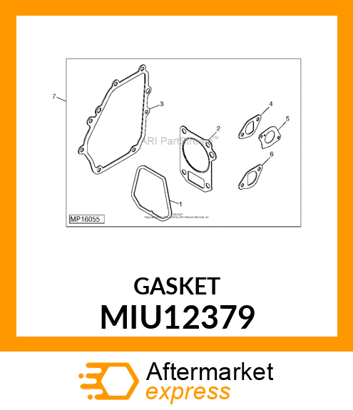 GASKET,CYLINDER HEAD MIU12379