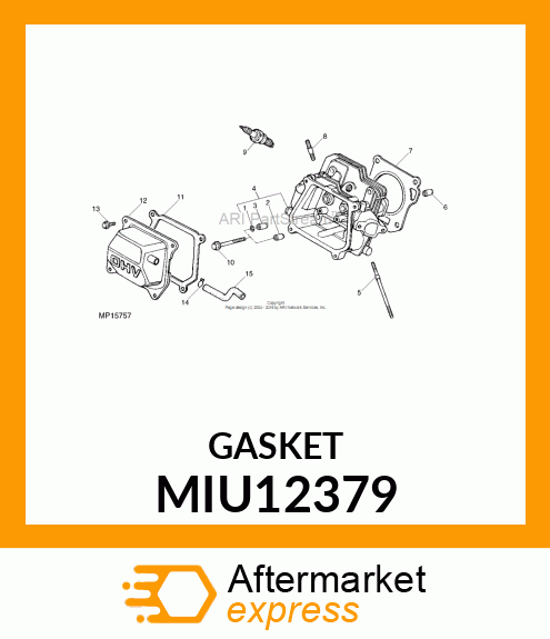 GASKET,CYLINDER HEAD MIU12379