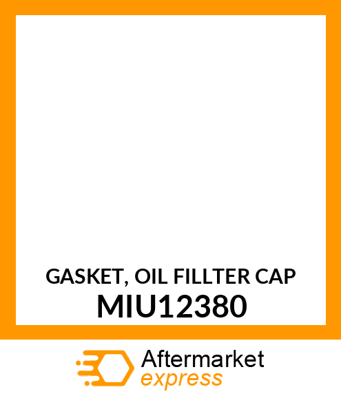 GASKET, OIL FILLTER CAP MIU12380