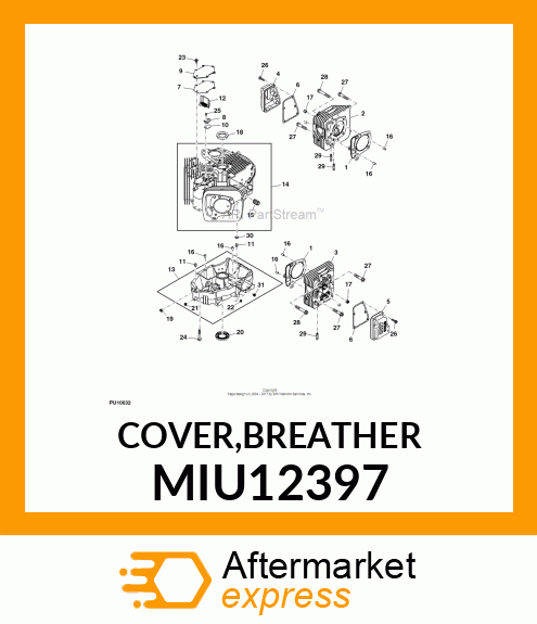 COVER,BREATHER MIU12397