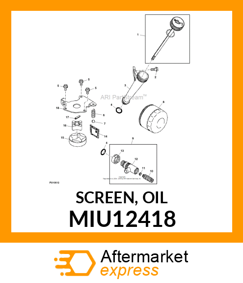 SCREEN, OIL MIU12418